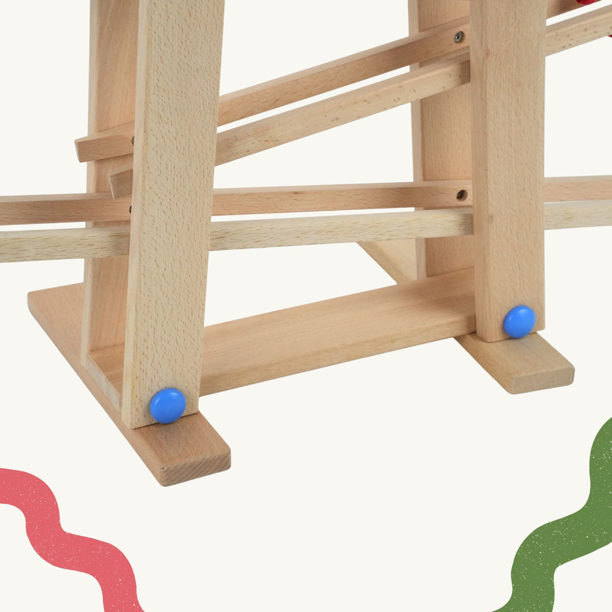 Holz-Kugelbahn Achterbahn Murmelbahn Holzspielzeug Kinderspielzeug