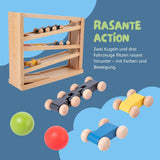 Holz-Rollbahn Kinderspielzeug Holzspielzeug Kugelbahn Murmelbahn