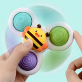 3er-Set Saugnapf-Kreisel Badespielzeug Fidget Spinner Babyspielzeug