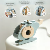 Holz-Hubschrauber Kinderspielzeug Helikopter Luftfahrzeug Spielzeug