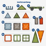 Magnetische Bausteine Naturfarben Magnetspielzeug Magnet-Baukasten