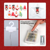 LED Weihnachtslichterkette 3m Sternlichterkette Sternen-Lichtervorhang