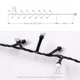 LED Cluster-Lichterkette 3m Büschellichterkette Lichtgirlande