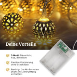 Marokkanische LED Lichterkette 3m Beleuchtung Orientalische Deko