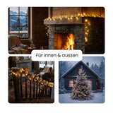 LED Lichterkette 4.4m Gartenbeleuchtung Weihnachtsdeko Outdoor-Lichter