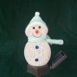 LED Solarlampe Schneemann Solarleuchte Gartenbeleuchtung Dekoleuchte