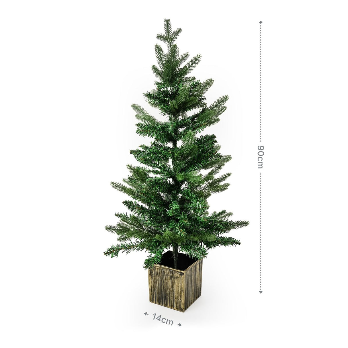 Weihnachtsbaum 90cm mit Topf Tisch-Christbaum Kunsttannenbaum