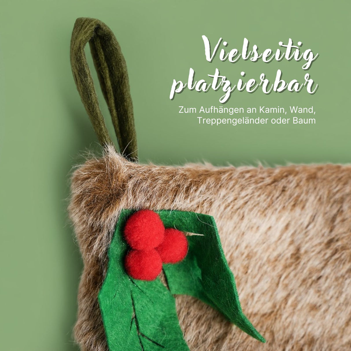 Weihnachtsstrumpf Weihnachtsstiefel Nikolausstrumpf Weihnachtsdeko