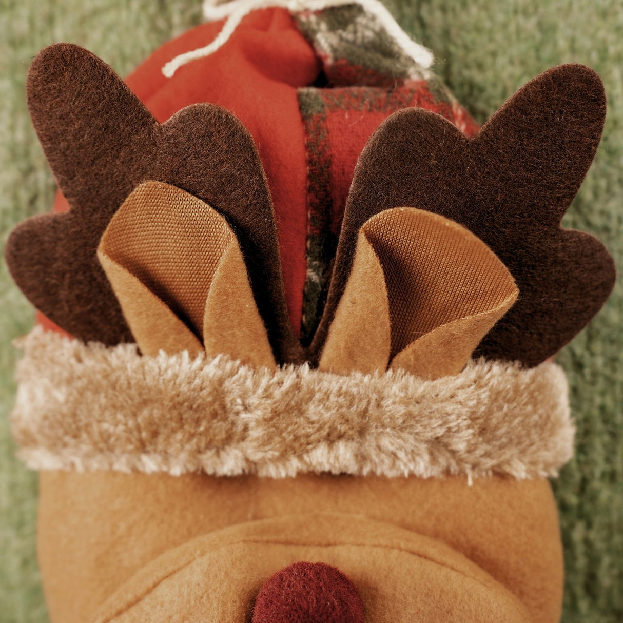 Stuhlhusse mit Rentier Weihnachts-Stuhldeko Stuhlbezug Stuhlüberzug