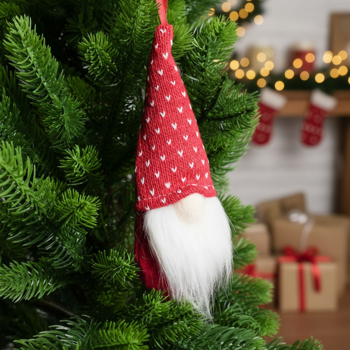 4er-Set Hängender Wichtel Weihnachtswichtel Gnom Weihnachtsdekoration