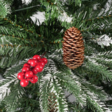 Weihnachtsbaum 210cm mit Schnee Christbaum Tannenbaum Kunsttanne