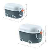2er-Set Spielzeugkiste Spielzeug-Aufbewahrungsbox Organizer Truhe