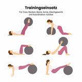 Sitzball mit Schutzhülle Fitnessball Yoga-Ball Gymnastikball