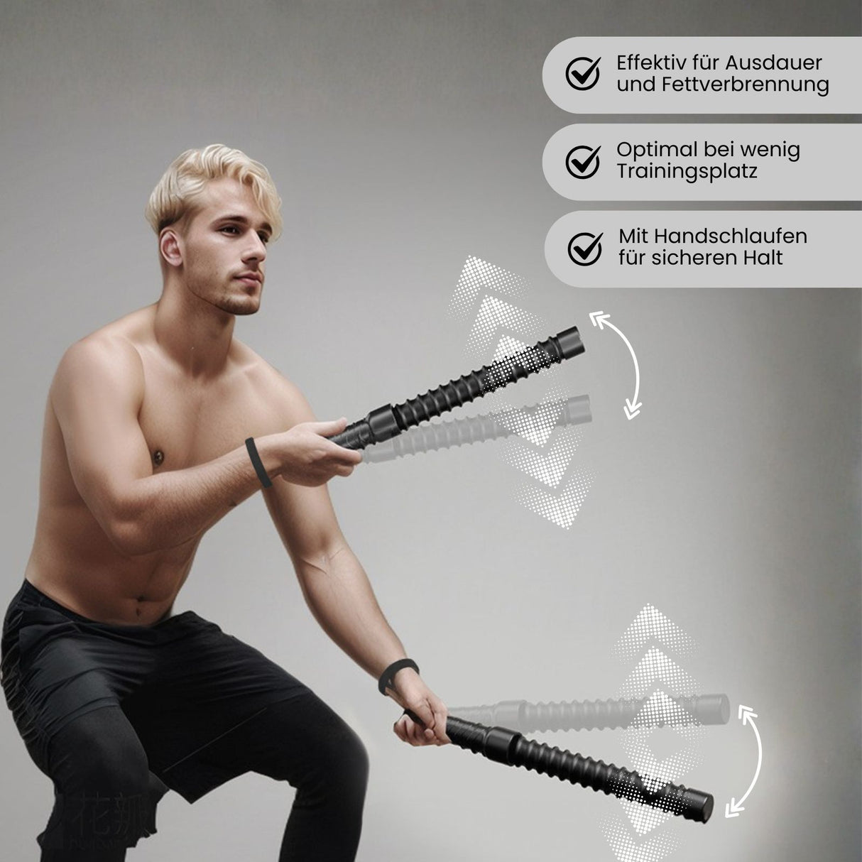 Seilloses Battle Rope Battle-Rope-Sticks Gewichts Griffe Air Rope
