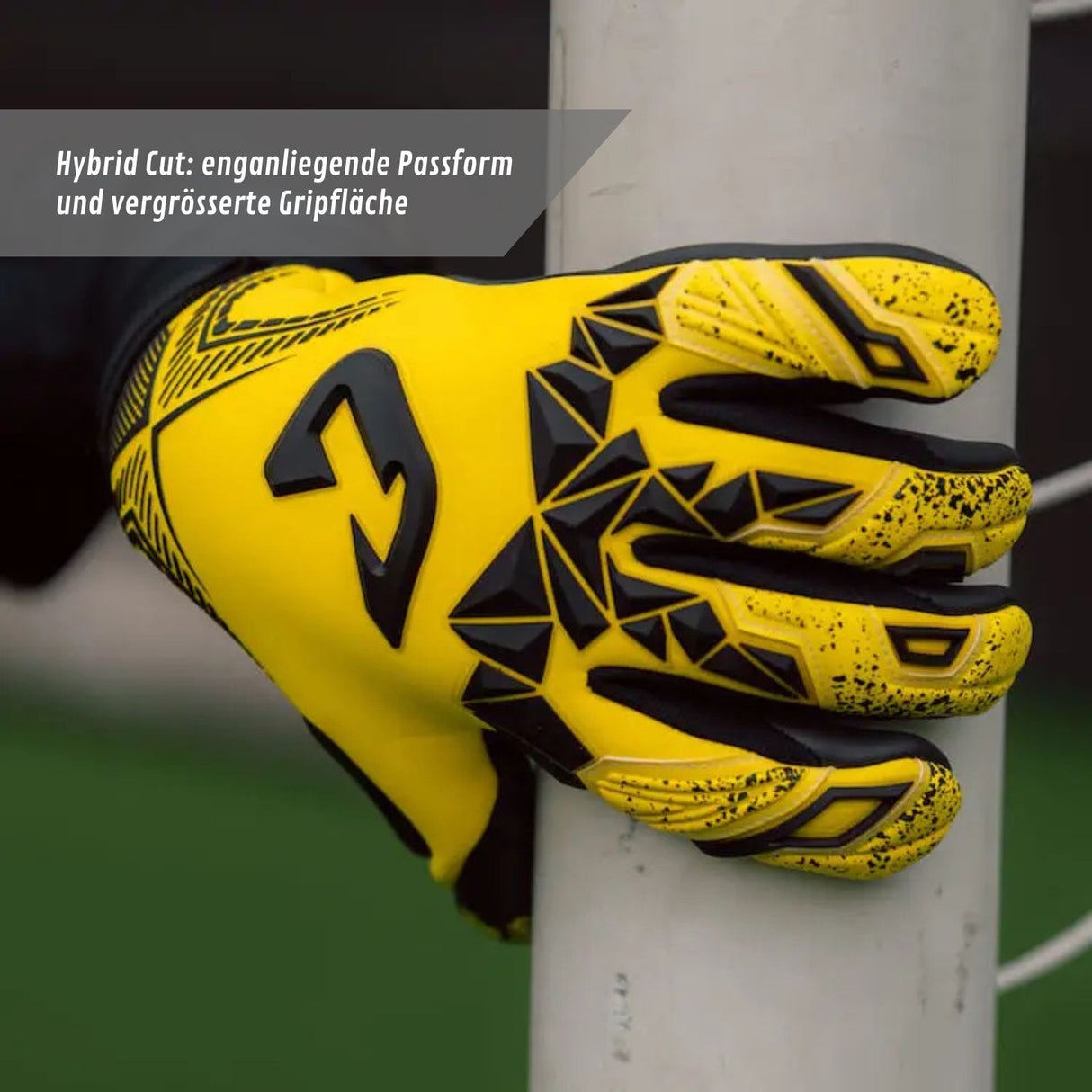 Fussballhandschuhe Pulse X Yellow Gr. 7 Torwart Goalie Handschuhe