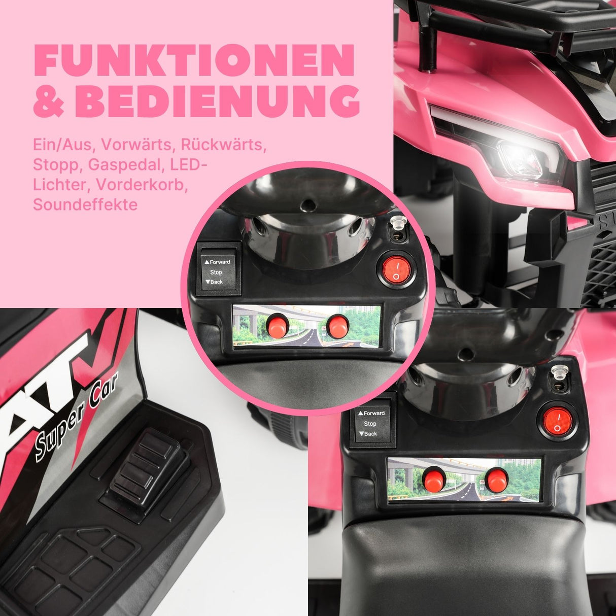 Elektro-Quad für Kinder Elektrofahrzeug ATV Kinderfahrzeug Spielzeug