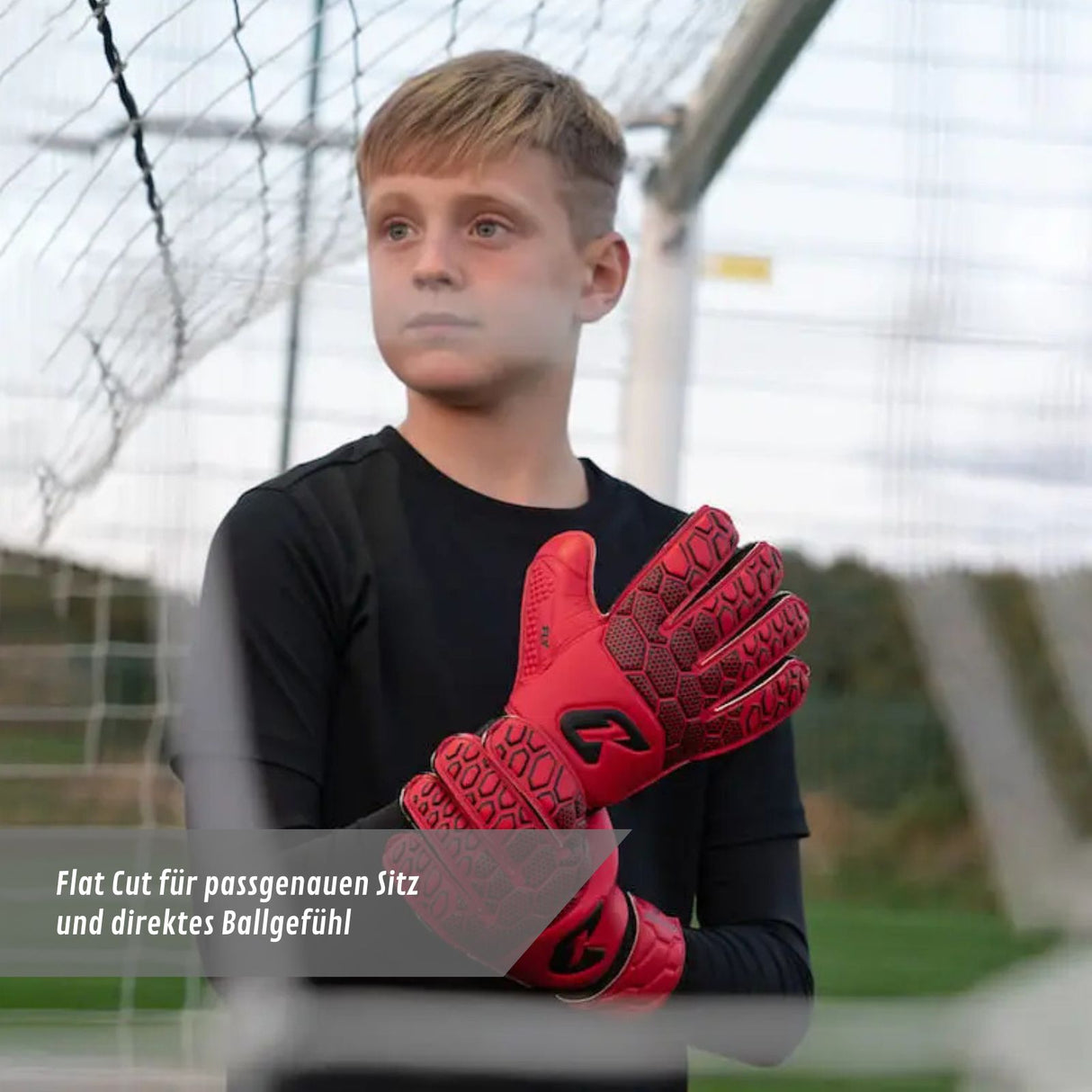 Fussballhandschuhe Fly Kids Red Soul Gr. 7 Torwart Goalie Handschuhe