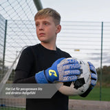 Fussballhandschuhe Fly Kids Blue Soul Gr. 4 Torwart Goalie Handschuhe