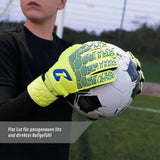 Fussballhandschuhe Fly Kids Yellow Soul Gr. 3 Torwart Goalie Handschuhe