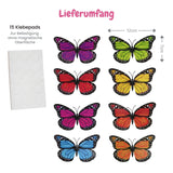 8er Magnet-Set Deko-Schmetterling Monarchfalter-Magnet Kühlschrankmagnet