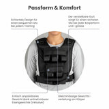Verstellbare One Size Gewichtsweste 10kg Trainingsweste Weste