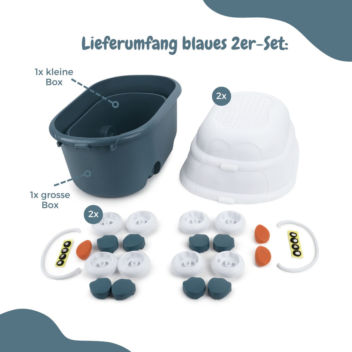 6er-Set Spielzeugkiste Spielzeug-Aufbewahrungsbox Organizer Truhe