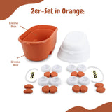 4er-Set Spielzeugkiste Organizer Spielzeug-Aufbewahrungsbox Truhe