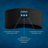 Bluetooth Schlafmaske Kopfband mit Stereo Kopfhörern Augenmaske