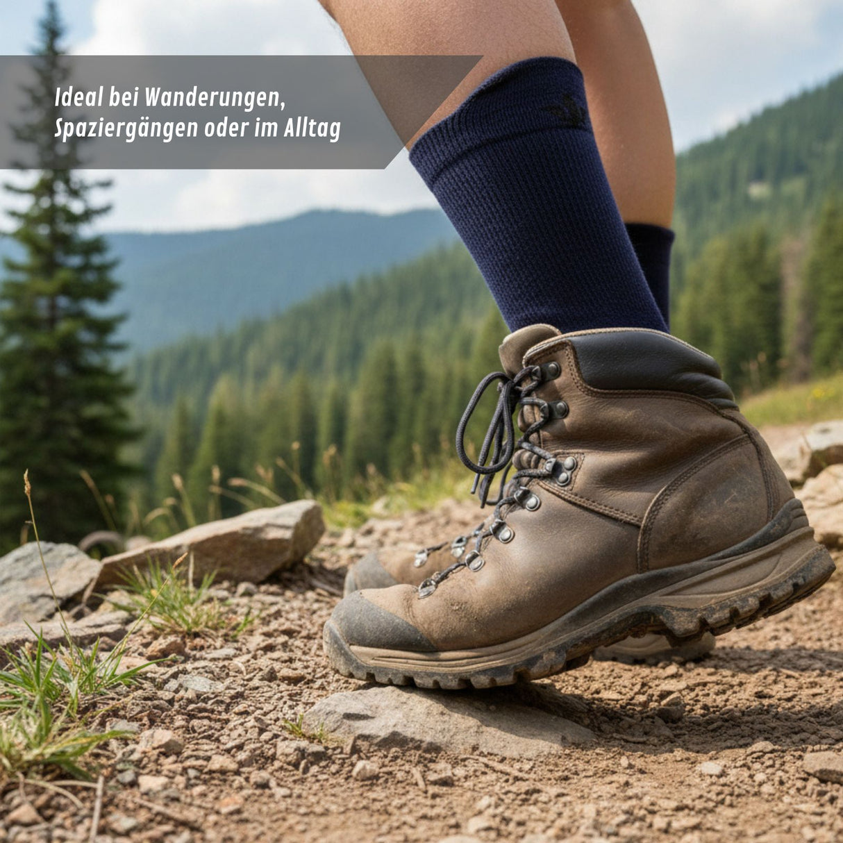 Merino-Socken Gr. 39-42 Outdoorsocken Wandersocken Reisesocken
