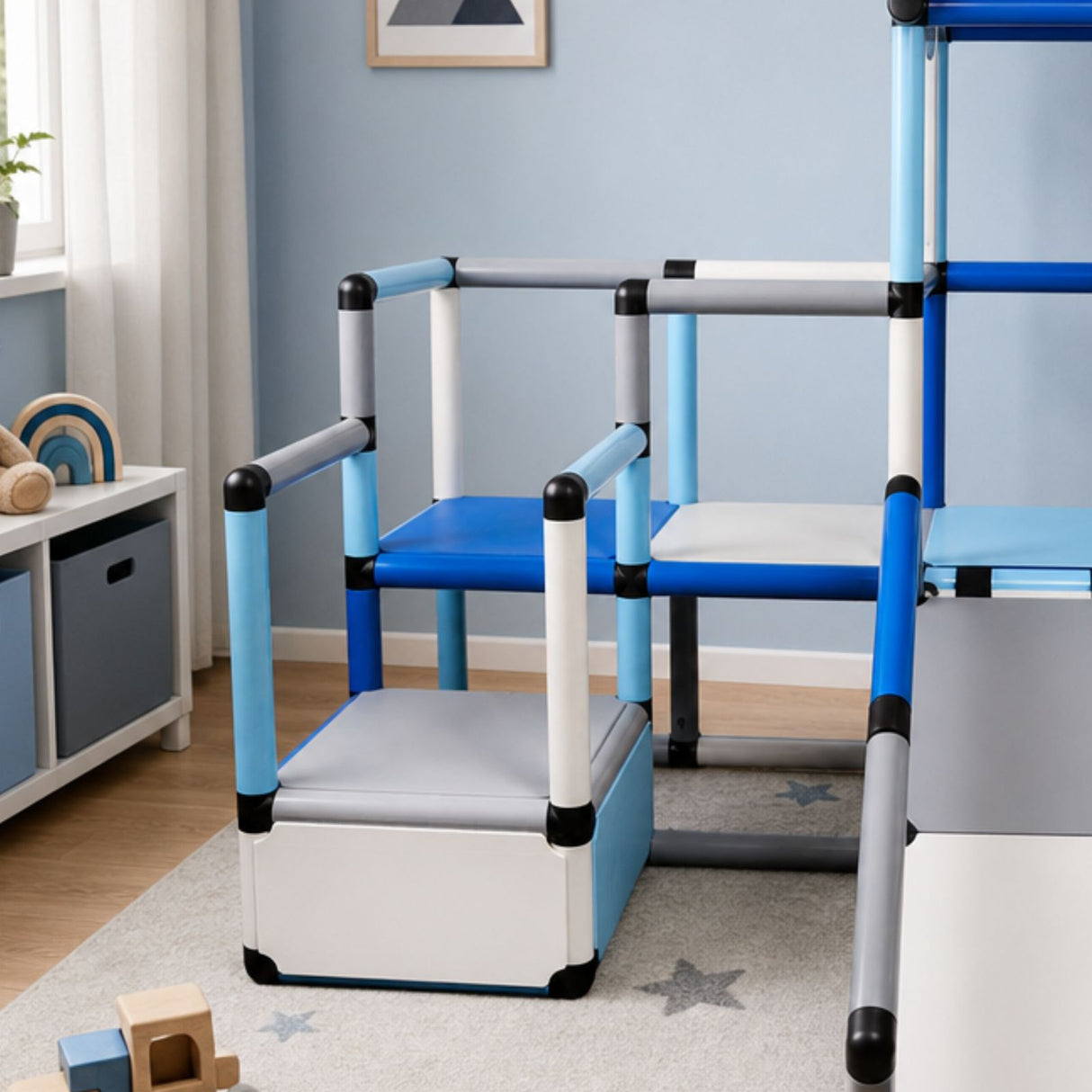 Klettergerüst für Kinder mit Rutsche Kletterturm Spielturm Spielplatz