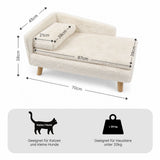 Katzenbett mit Kissen Gr. S Katzensofa Hundebett Hochbett Liegeplatz