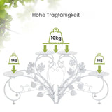 2-tlg. Blumenständer Blumentreppe Pflanzenregal Blumenetagere