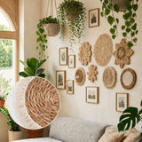 7-tlg. Set Boho-Wandteller Wanddeko Wandschmuck Dekoelement Boho-Stil