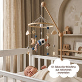 Mobile mit Halterung Rakete Babymobile mit Glockenhalter