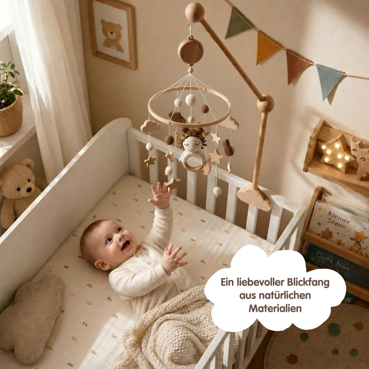 Mobile mit Halterung Engel Babymobile mit Glockenhalter