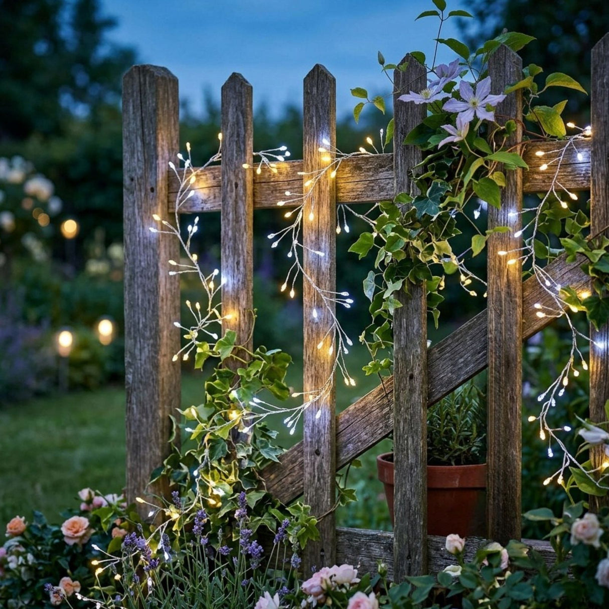 LED-Gartenbeleuchtung 8.6m Dekoleuchte Ambientebeleuchtung Lichtdeko