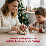 2er-Set DIY-Mosaik-Untersetzer Weihnachtsmann Rentier Bastelset