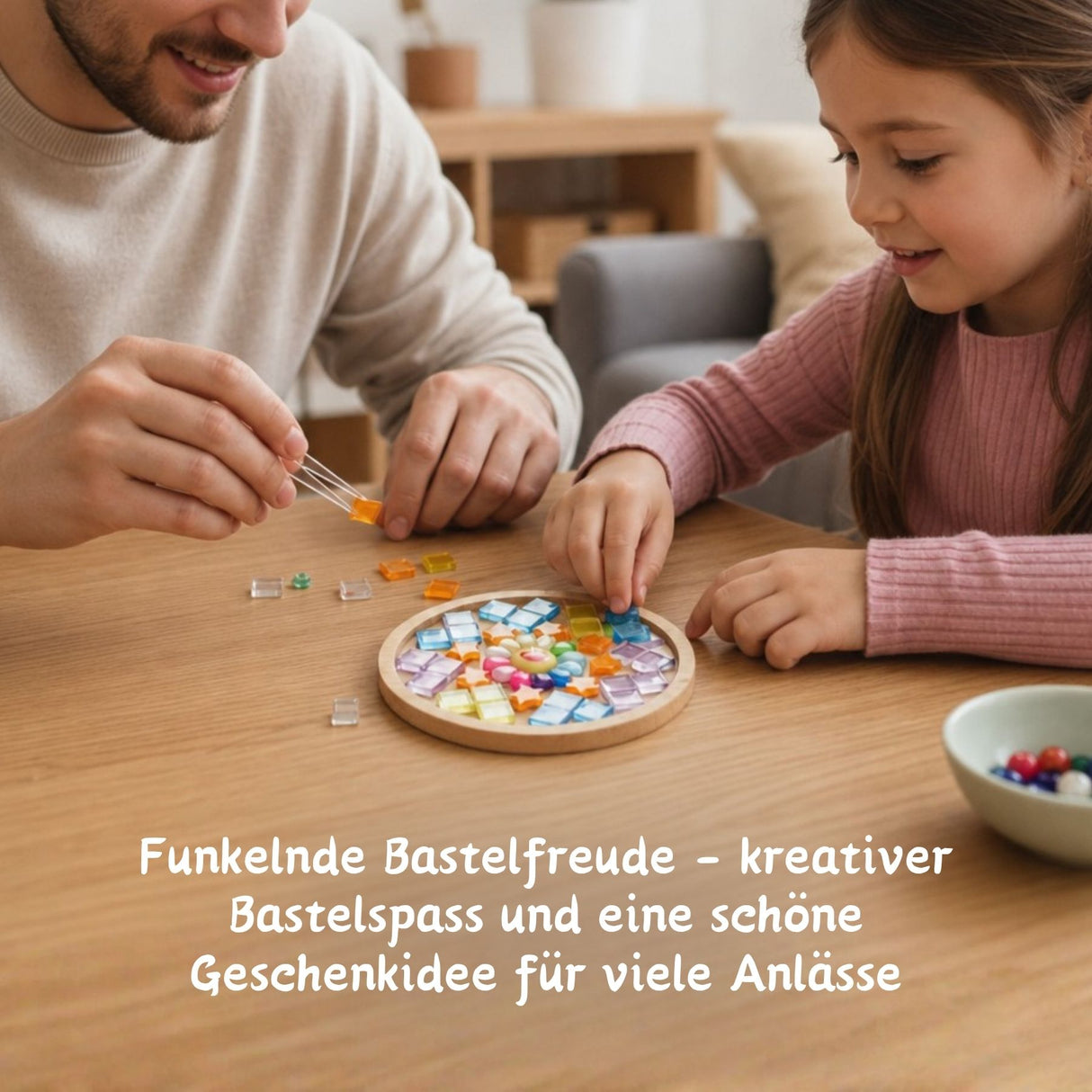 2er-Set DIY-Mosaik-Untersetzer Sonne Saturn Untersetzer-Bastelset