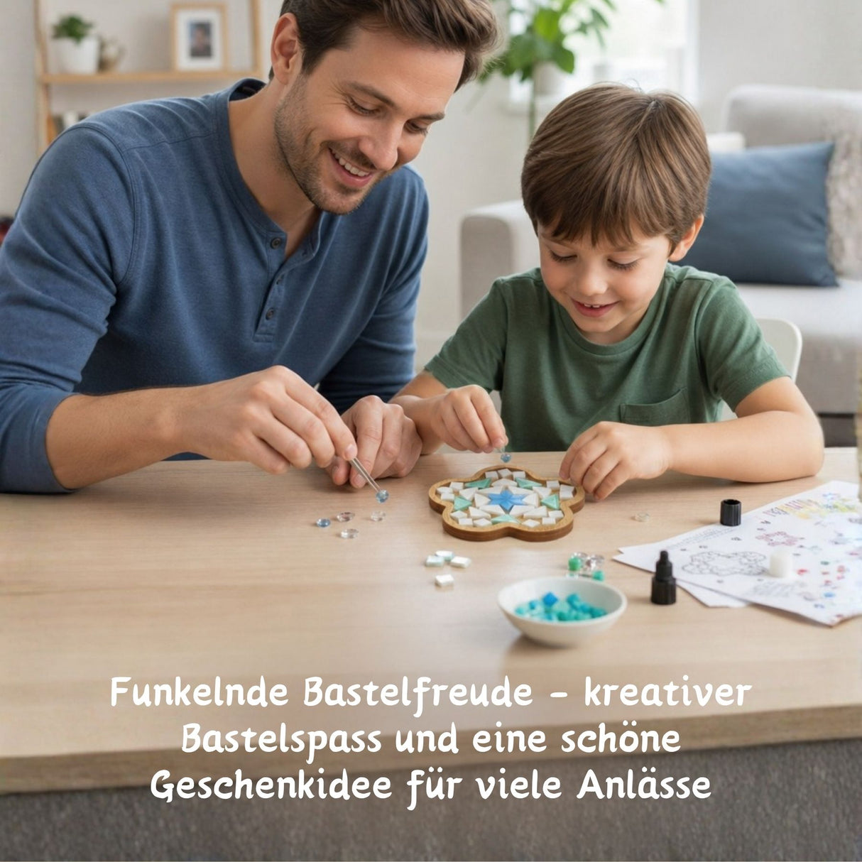 2er-Set DIY-Mosaik-Untersetzer Saturn Stern Untersetzer-Bastelset