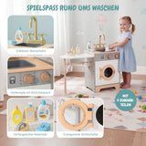 3-tlg. Kinder Haushalts-Spielset Kinderküche Kühlschrank Waschmaschine