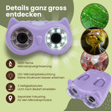 2-in-1 Kindermikroskop und -teleskop Digitalmikroskop Handmikroskop