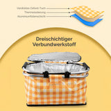 Thermo-Einkaufskorb Kühlkorb Isolierkorb Kühltasche Picknickkorb