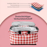 Thermo-Einkaufskorb Kühltasche Kühlkorb Isolierkorb Picknickkorb
