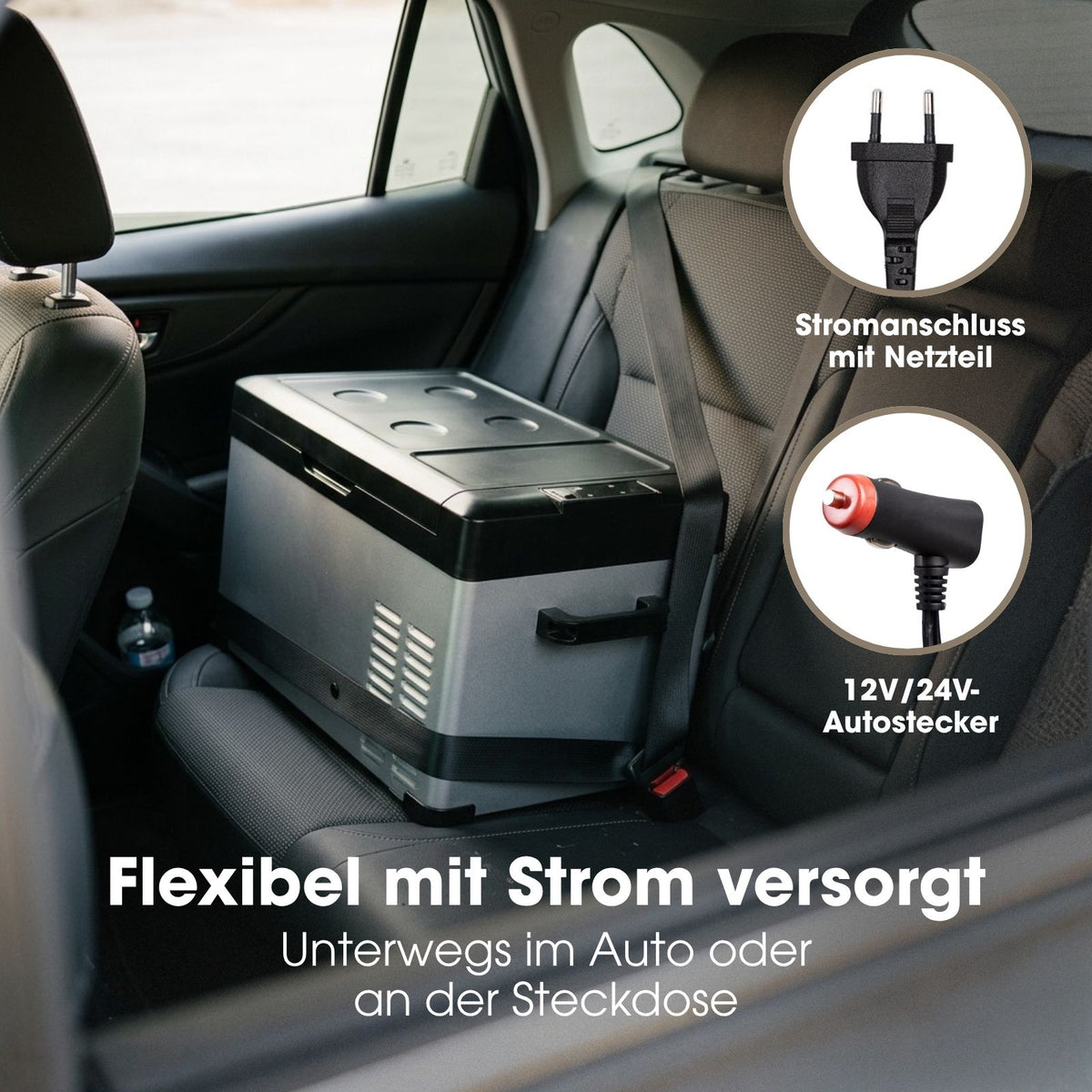Kompressor-Kühlbox 25L Camping-Kühlschrank Gefrierbox Auto-Kühlbox