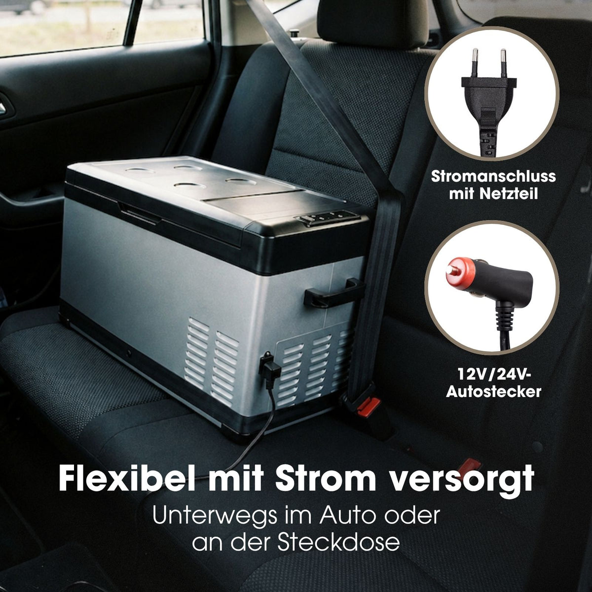 Kompressor-Kühlbox 30L Gefrierbox Camping-Kühlschrank Auto-Kühlbox