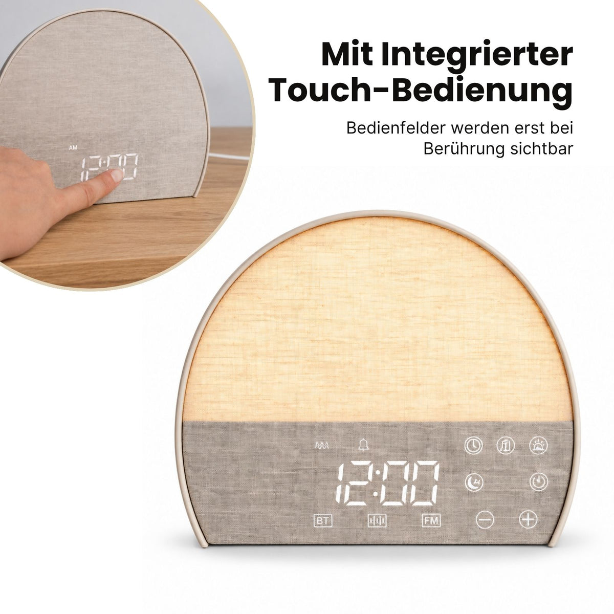 Wake-Up-Light Aufwachlicht Lichtwecker Sonnenaufgangswecker Wecklicht