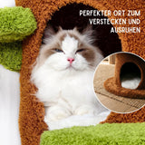 Kratzbaum mit Höhlen und Plattform Katzenbaum Kletterbaum Kratzmöbel