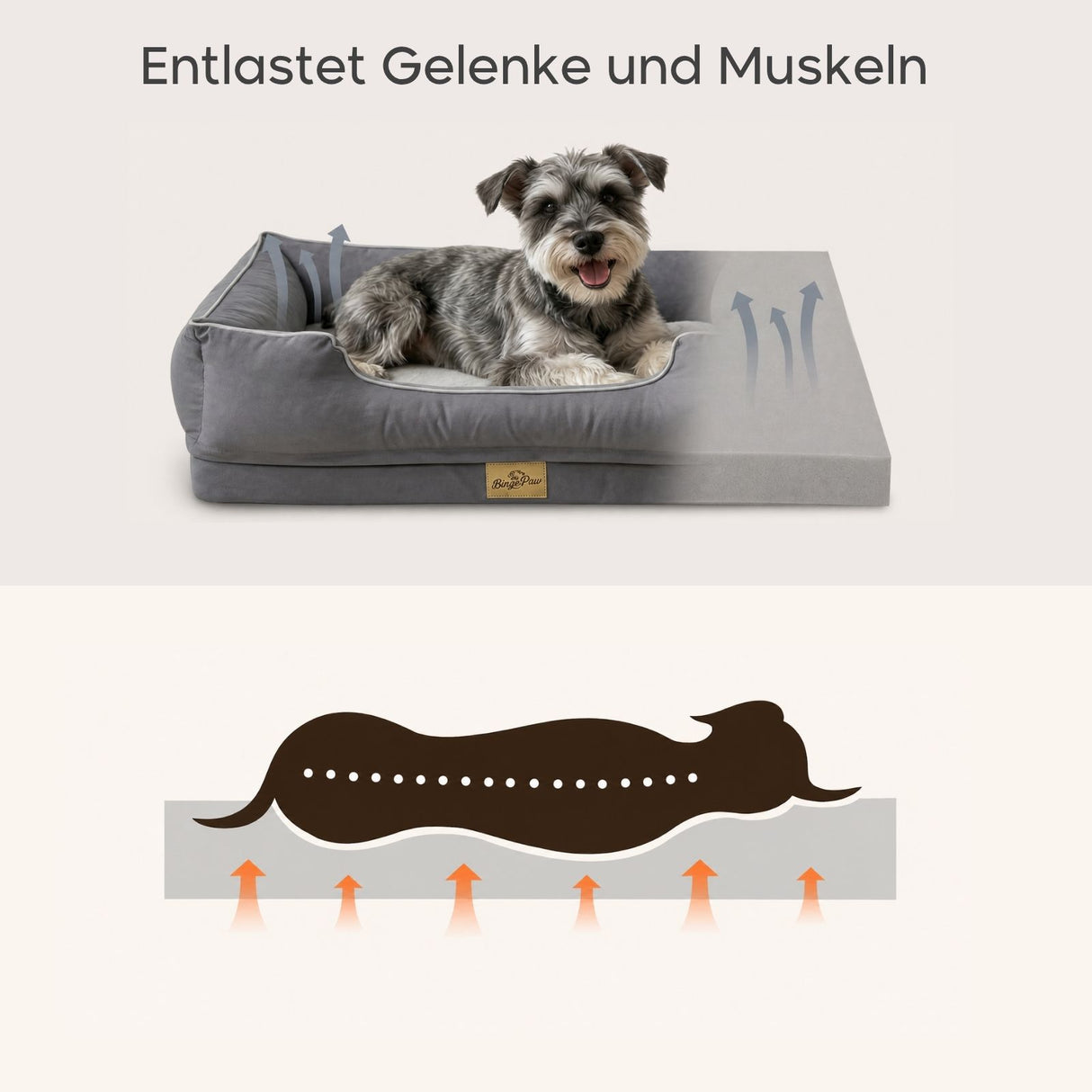 Hundebett Grösse M Schlafplatz Kuschelbett Haustierbett Liegeplatz