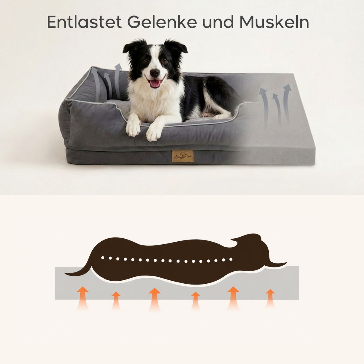 Hundebett Grösse XL Liegeplatz Haustierbett Schlafplatz Kuschelbett