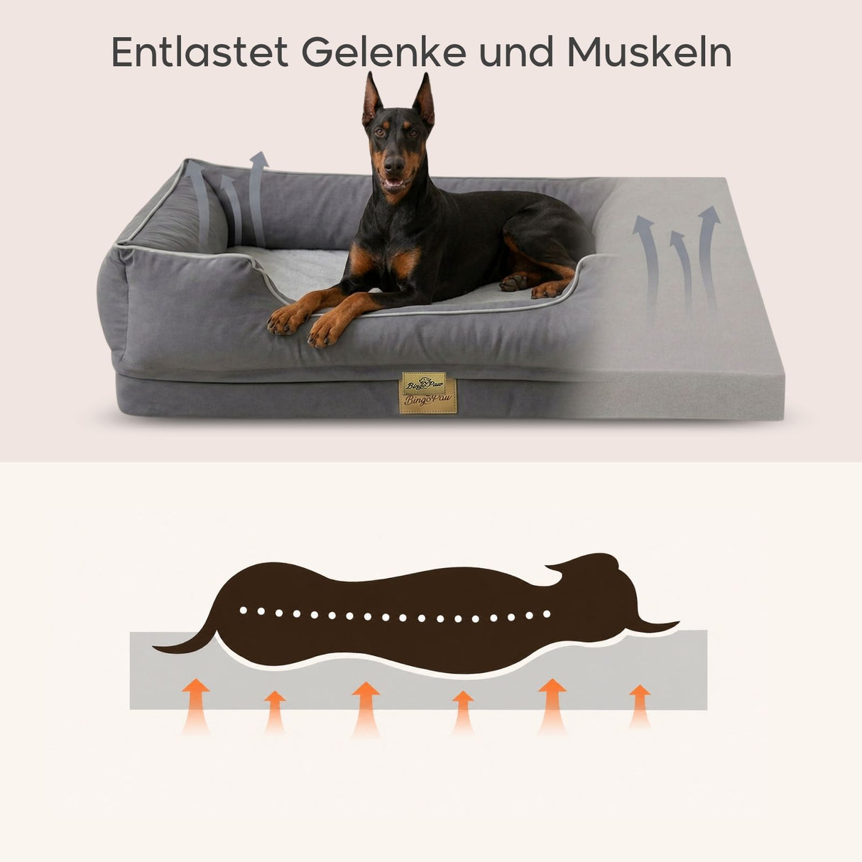 Hundebett Grösse 3XL Kuschelbett Schlafplatz Liegeplatz Haustierbett